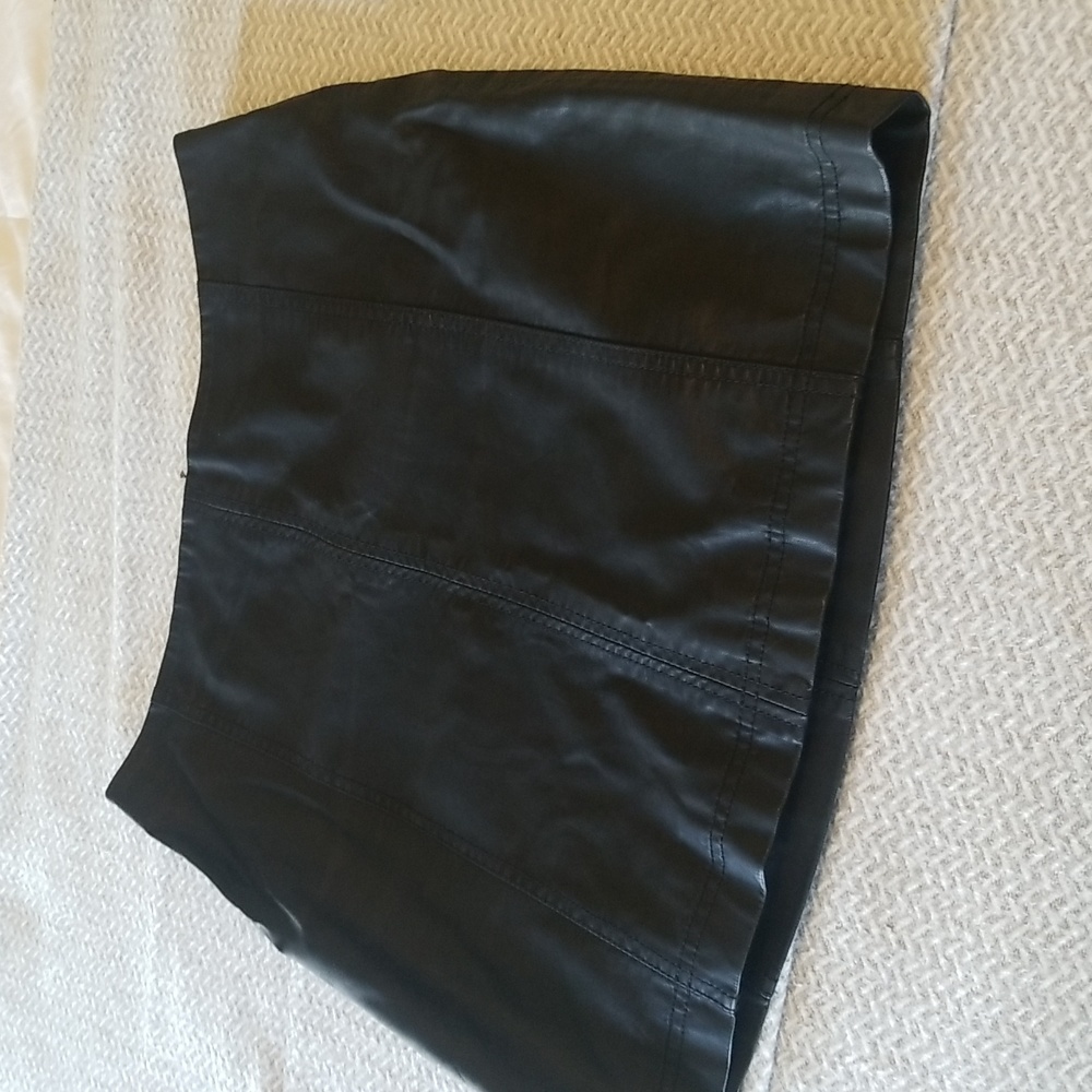 Free People Faux Leather Skirt